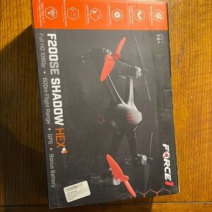 Force1 F200SE Shadow Hex Drone - Black and Red